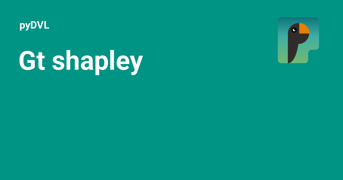 Gt shapley - pyDVL