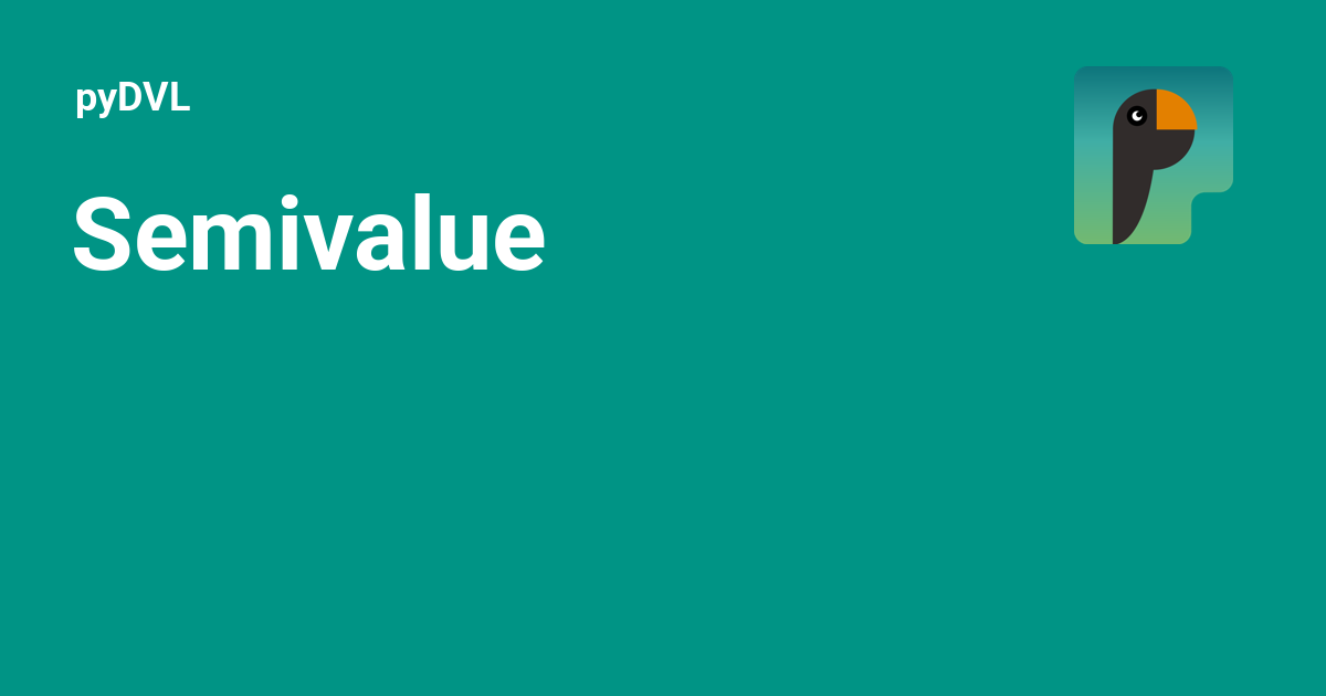 Semivalue - pyDVL