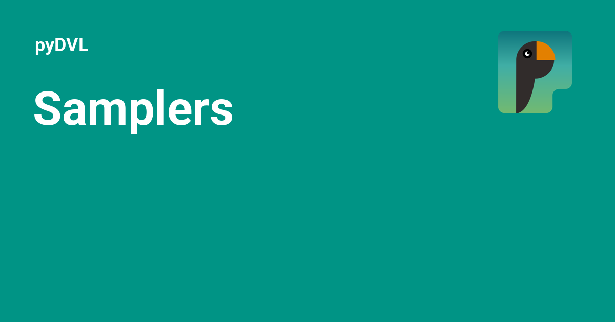 Samplers - pyDVL