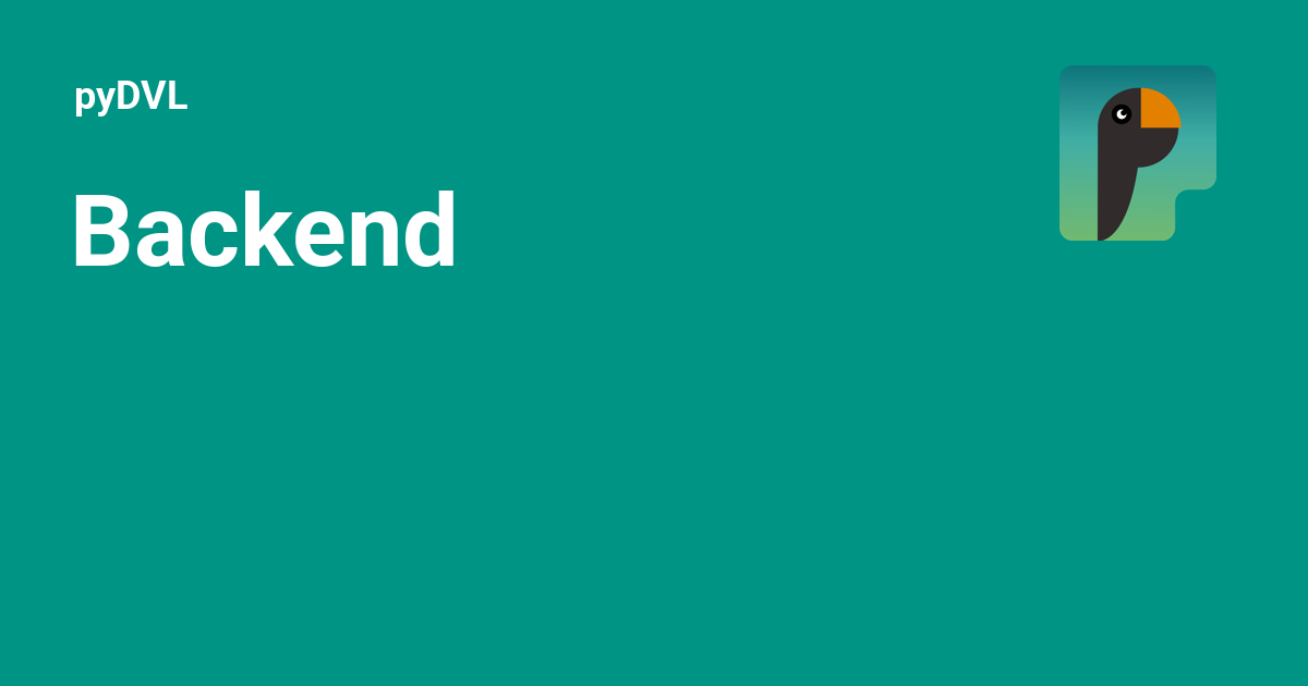 Backend - pyDVL