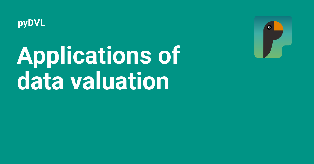 Applications of data valuation - pyDVL