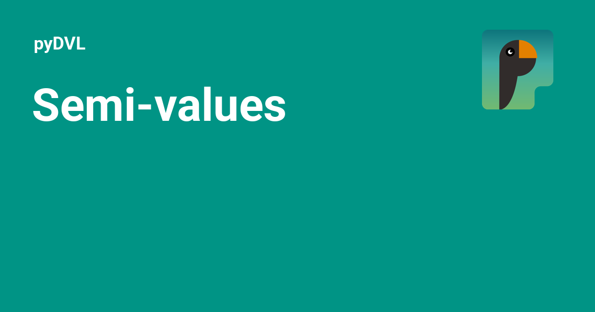 Semi-values - pyDVL